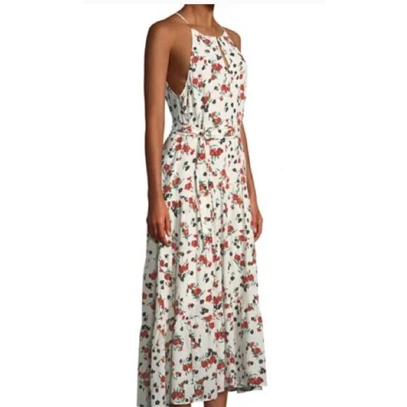 A.L.C. Floral Richards Silk MIDI Dress Sz 2 - Picture 1 of 15